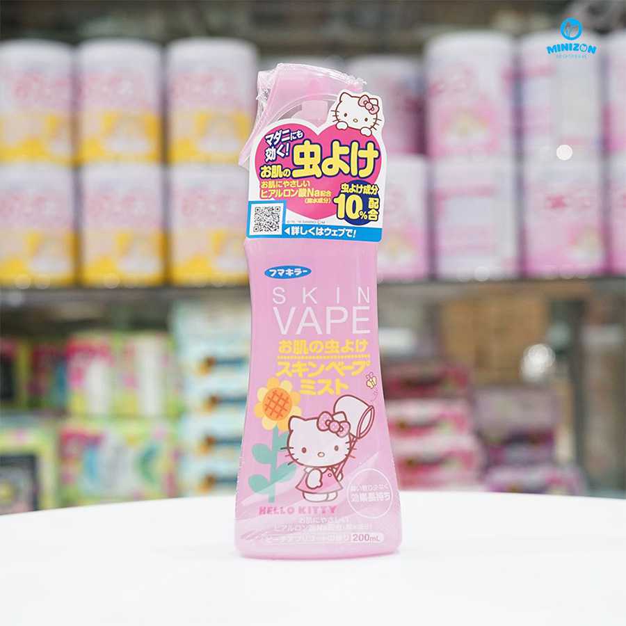 Xịt Chống Muỗi Skin Vape Màu Hồng 200ml