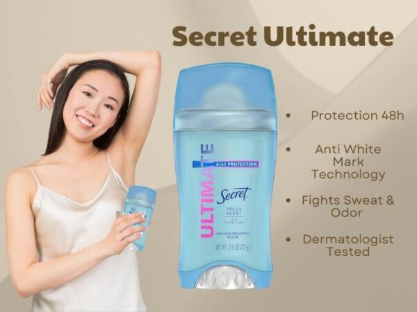 Chai lăn khử mùi Secret Ultimate 4in1 Protection