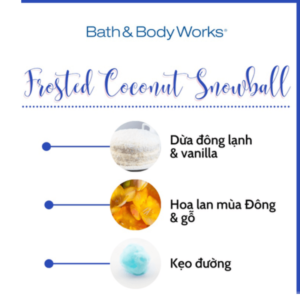 Xịt Thơm Bath Body Works Frosted Coconut Snowball